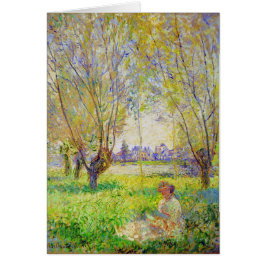 Mujer Monet Sentada Bajo El Bella Artes Willows