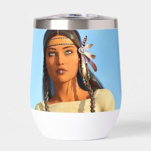 Mujer Nativa Americana Indígena Hermosa Vestimenta