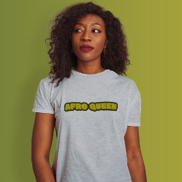 Mujer negra - Reina africana, camiseta gris
