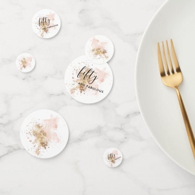 Mujer Oro Rosa 50.º Confetti (Grupo)