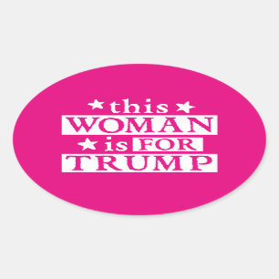 Mujer para Pegatinas de TRUMP