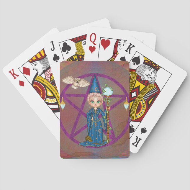 Mujer picante jugando cartas (Reverso)