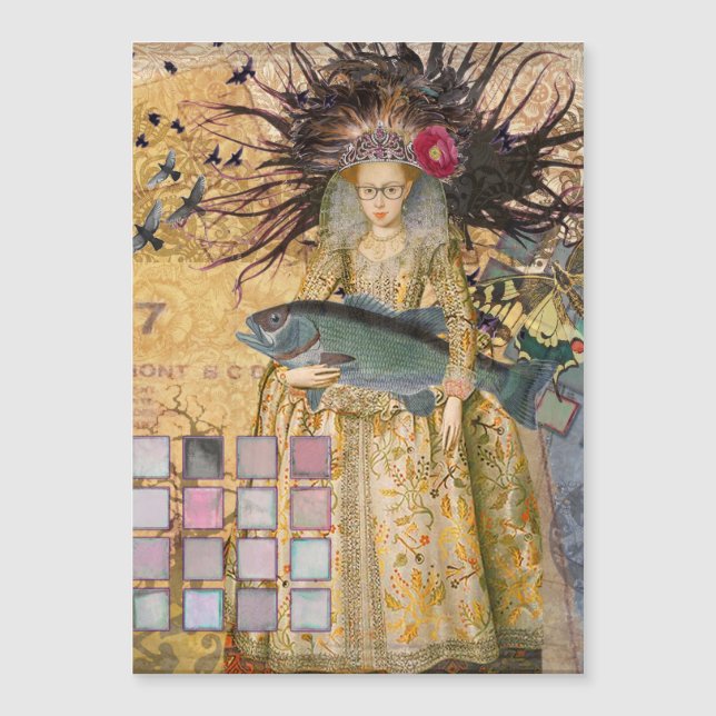 Mujer Piscis Vintage Clásico Gótico (Anverso)