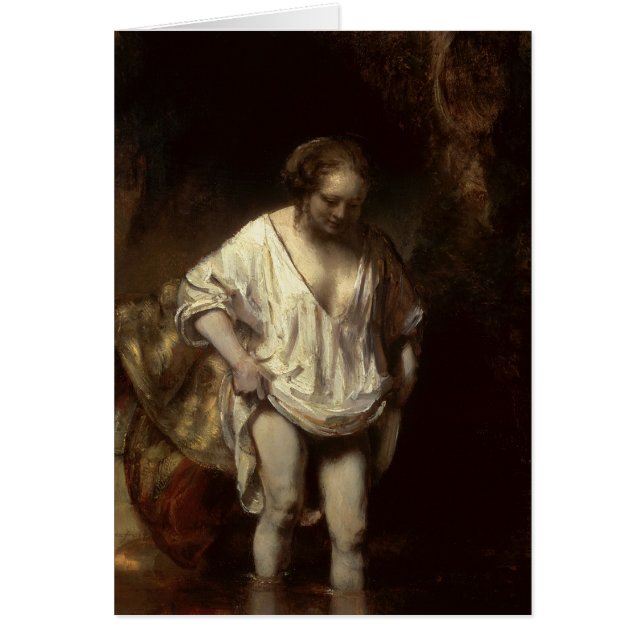 Mujer que se baña en una corriente, 1654 (Frente)