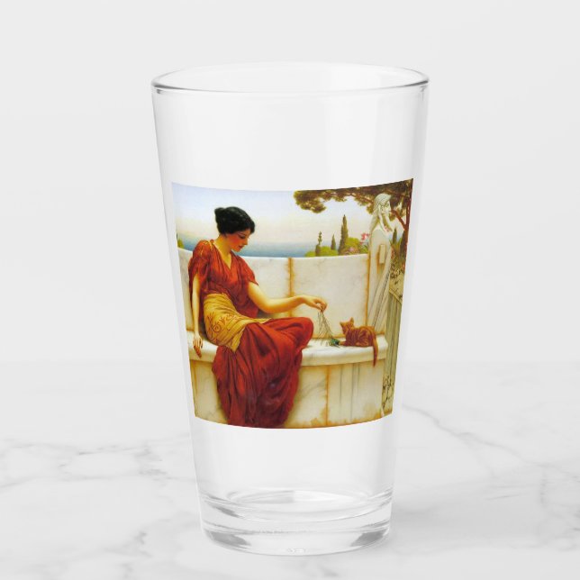 Mujer romana jugando con su gato favorito (Anverso)