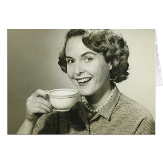 Mujer sosteniendo tazas (Anverso (Horizontal))