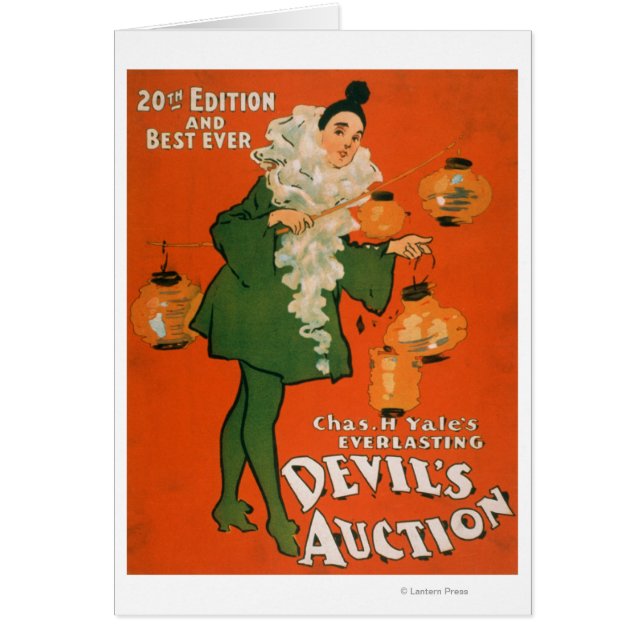 Mujer subastadora del diablo en el teatro de vesti (Frente)