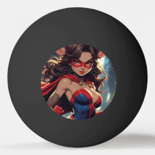 Mujer SuperMouse bola de ping pong negra de 1 estr