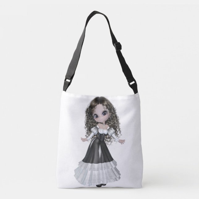 Mujer triguena todo encima - imprima la bolsa para (Reverso)