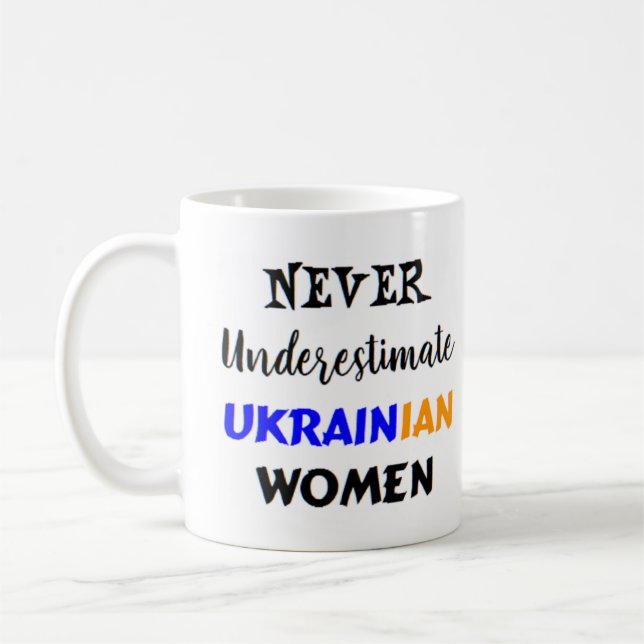 mujer ucraniana taza de café (Izquierda)