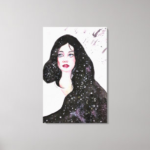 Mujer Universo Impresión en Lienzo de Pintura