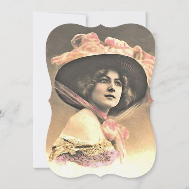 Mujer ventilado con invitaciones de plantilla Gorr (Anverso)