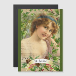 Mujer victoriana en medio de la magia del jardín