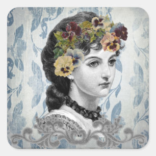 Mujer victoriana se da una paliza con Pegatinas de