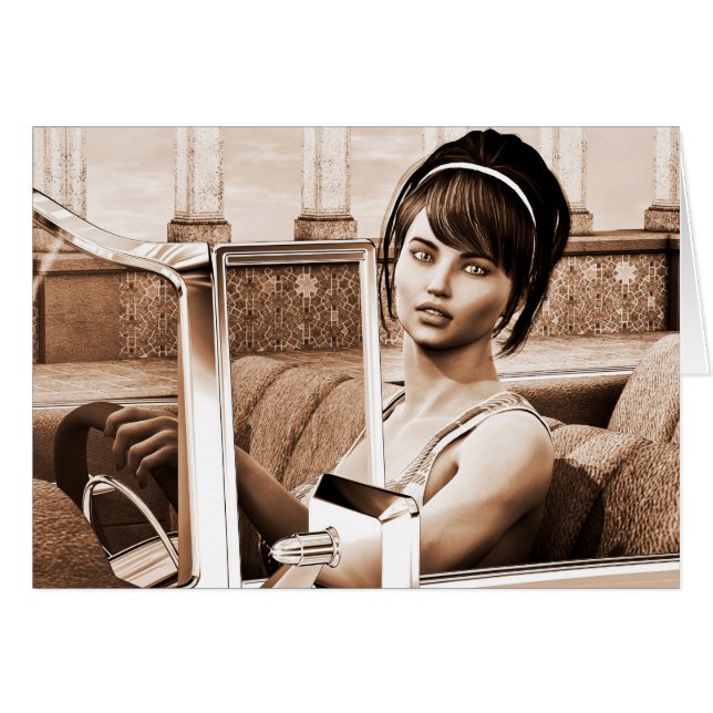 Mujer Vintage (Anverso (Horizontal))