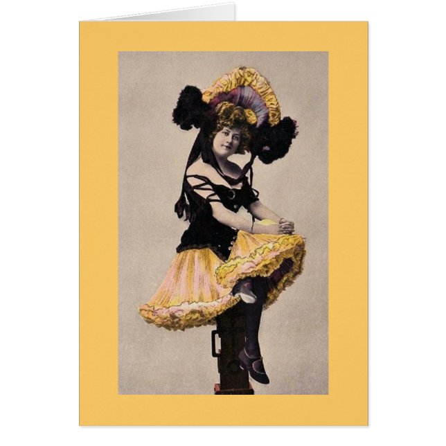 Mujer vintage del Cancán (Frente)