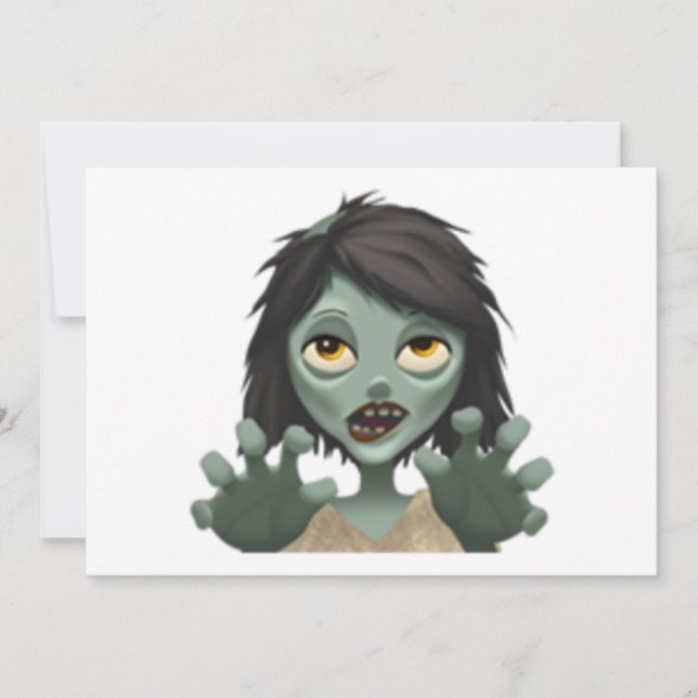 Mujer Zombie - Emoji (Anverso)
