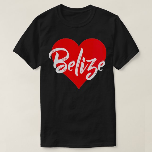 Mujeres a las que me encanta la camiseta de Belice (Diseño del anverso)