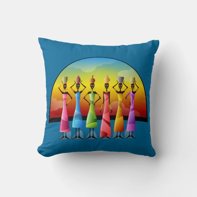 mujeres africanas con almohada de naves (Anverso)
