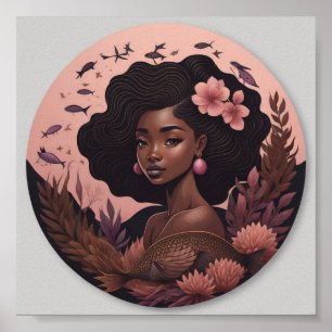 Mujeres africanas Flores de arte