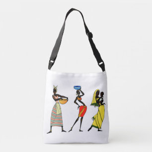 Mujeres africanas imprimen bolsa de tote