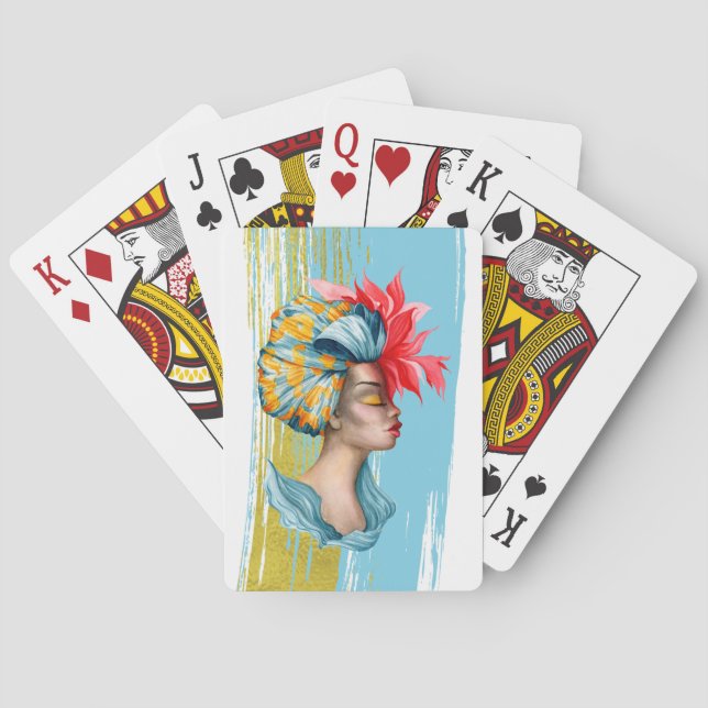 Mujeres africanas jugando cartas (Reverso)