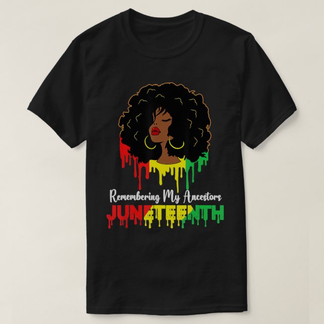 Mujeres africanas norteamericanas de la camiseta d (Diseño del anverso)