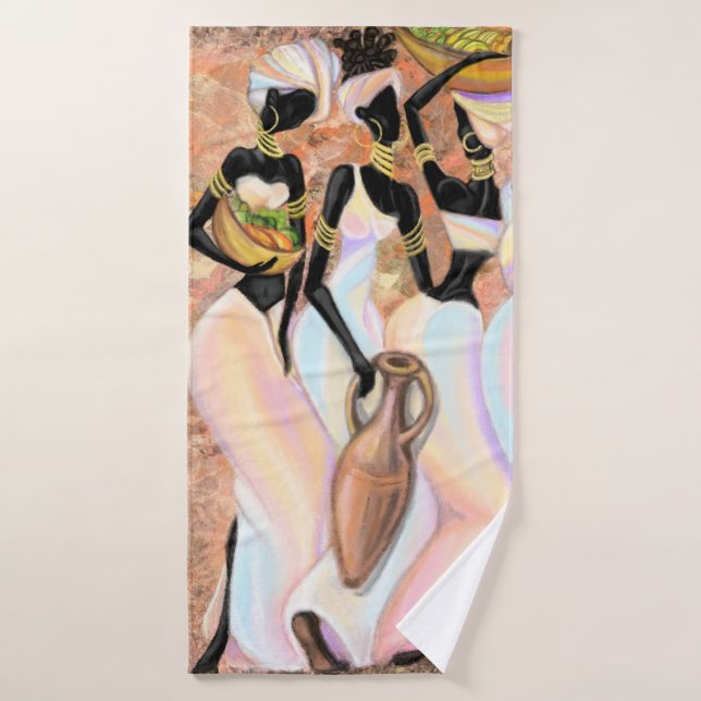 Mujeres africanas toallas de baño (Toalla de baño)