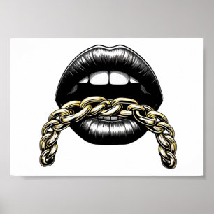 mujeres boca labios con ilustracion de arte de la 