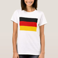 Mujeres camisetas con bandera de Alemania