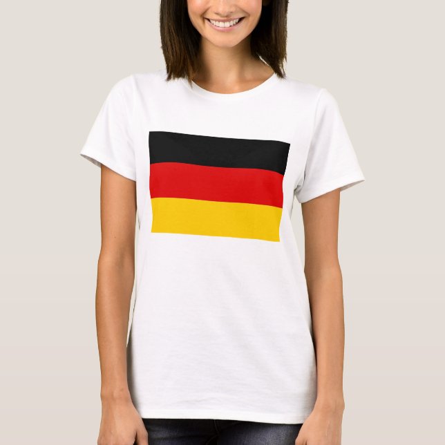 Mujeres camisetas con bandera de Alemania (Anverso)