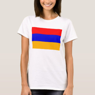 Mujeres camisetas con bandera de Armenia