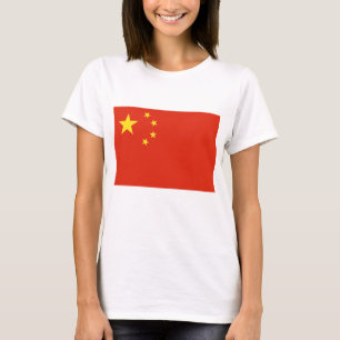 Mujeres camisetas con bandera de China