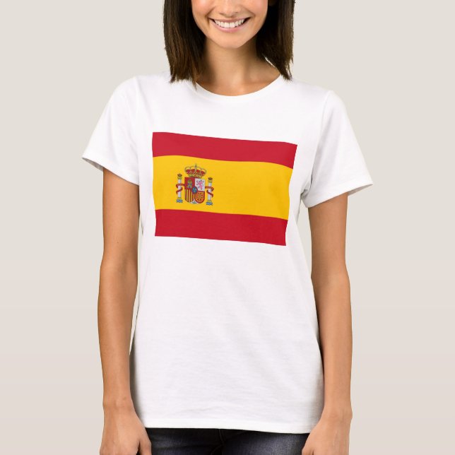 Mujeres camisetas con bandera de ESPAÑA (Anverso)
