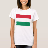 Mujeres camisetas con bandera de Hungría