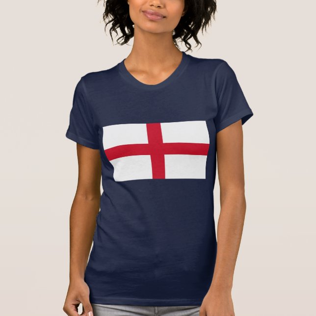 Mujeres camisetas con bandera de Inglaterra (Anverso)