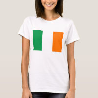 Mujeres camisetas con bandera de Irlanda