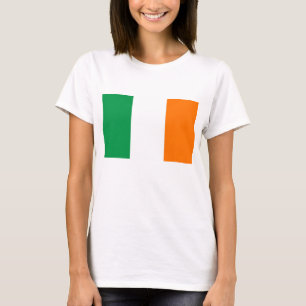 Mujeres camisetas con bandera de Irlanda