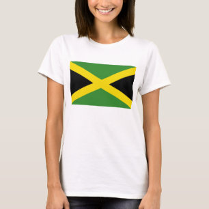Mujeres camisetas con bandera de Jamaica