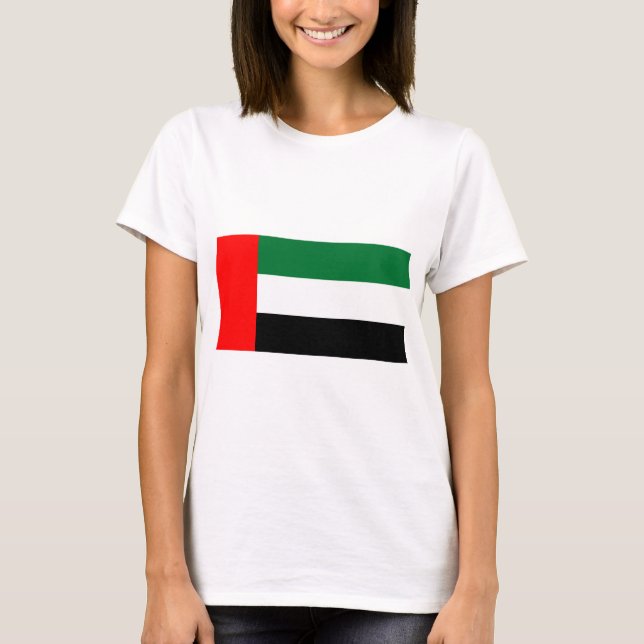 Mujeres camisetas con bandera de los Emiratos Árab (Anverso)