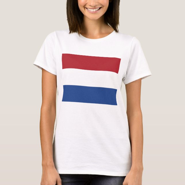 Mujeres camisetas con bandera de los Países Bajos (Anverso)