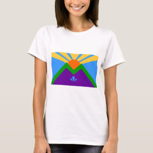 Mujeres camisetas con bandera de Manitou Springs, 