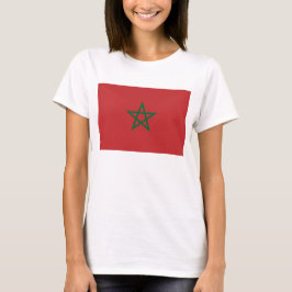 Mujeres camisetas con bandera de Marruecos