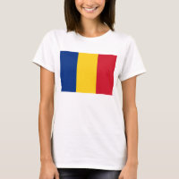 Mujeres camisetas con bandera de Rumania