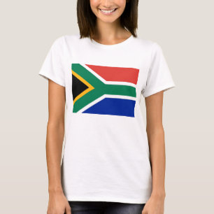 Mujeres camisetas con bandera de Sudáfrica
