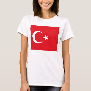 Mujeres camisetas con bandera de Turquía
