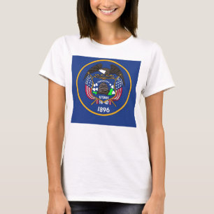 Mujeres camisetas con bandera del estado de Utah