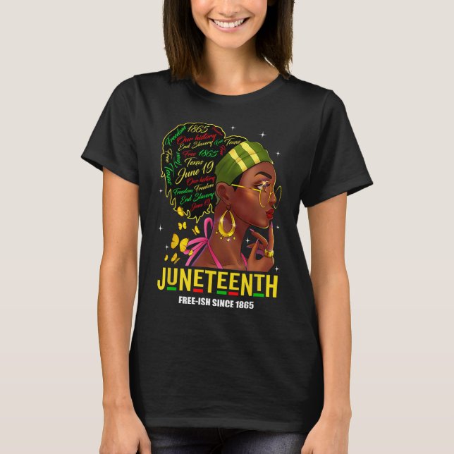 Mujeres Camisetas del 19 de junio celebran la libe (Anverso)