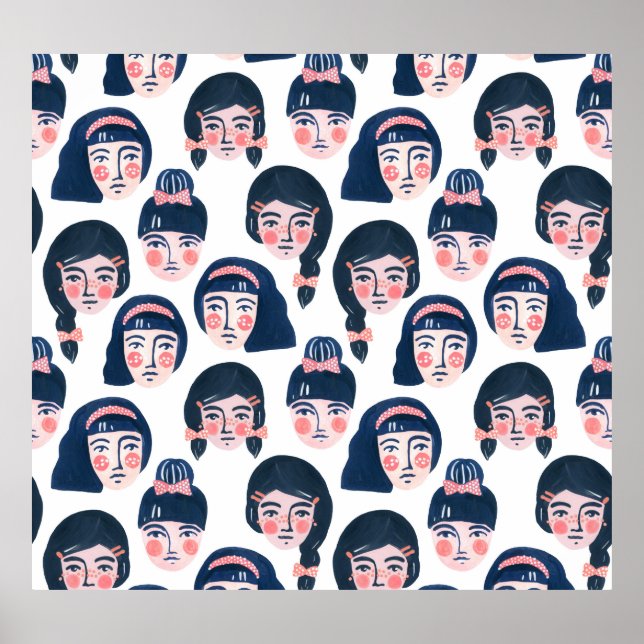 Mujeres caprichosas: arte de la cara Personalizado (Frente)