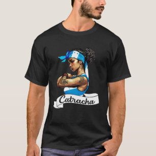 Mujeres Chicas de la bandera de Honduras Camiseta 